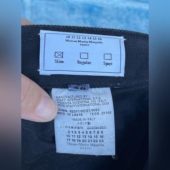 Maison Margiela Line 10 Slim Fit Jean straight leg size 46/10 - Picture 9 of 10